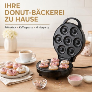 Aparat pentru preparat mini-donuts CAMRY, 7 bucati, 1000W, negru - Img 7