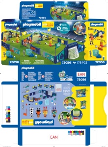 Arena de Fotbal PLAYMOBIL My Life cu 3 Figurine si Mecanism de Sut - Img 9