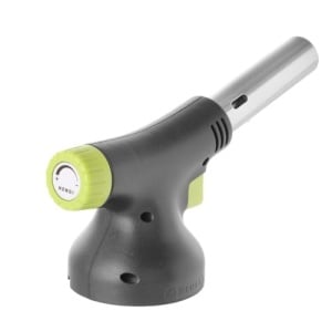 Arzator HENDI Creme Brulee Flicker-Free, pentru cartuse de gaz HENDI 199039, cu accente verzi si maner ergonomic, arzator flamb, butan, arzator cu gaz, arzator de bucatarie, 185x65x(H)100mm, negru - Img 4