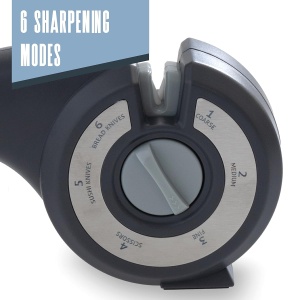 Ascutitor de cutite si foarfece LACOR 39262-6 in 1, ergonomic, cu 6 moduri - Img 5