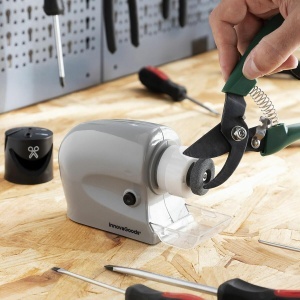 Ascutitor electric InnovaGoods 6-in-1, compact, gri, din plastic - Img 5