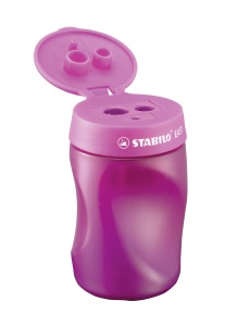 Ascutitor ergonomic STABILO EASYsharpener 3 in 1, pentru creioane si carioci, diverse culori - Img 2