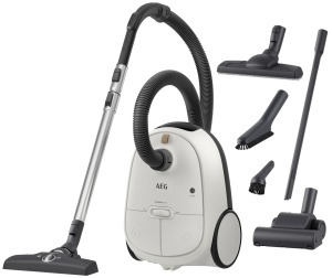 Aspirator AEG HYGIENIC 6000, 850 W, cu filtru Anti-Alergen, Alb