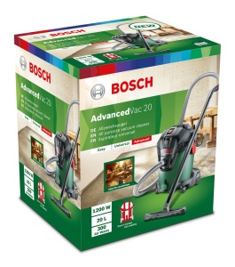 Aspirator Bosch Professional AdvancedVac 20, 1200 W, 20 l, Verde - Img 2
