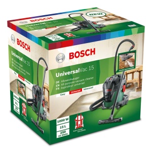 Aspirator Bosch UniversalVac 15, 2 in 1, pentru umed si uscat, multifunctional - Img 9