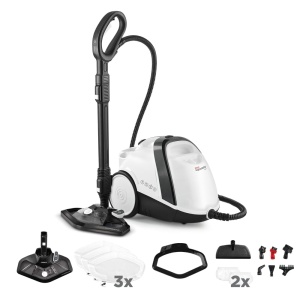 Aspirator cu aburi Polti Vaporetto Smart 120, 1500 W, 2 L, alb-negru
