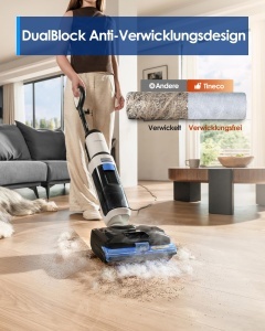 Aspirator cu aburi Tineco Floor ONE S6 Stretch, 160C, 8.3m cablu, design anti-vervichire - Img 4