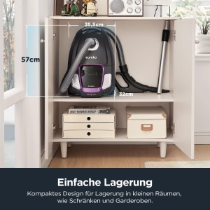 Aspirator cu sac Eureka NEN300 700W 62 dB filtru HEPA 2L accesorii incluse - Img 7
