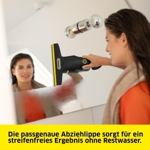 Aspirator de geamuri Karcher WV 1 Compact Care Extra, 250 mm, Negru - Img 4