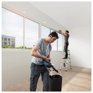 Aspirator de mana fara fir Bosch Professional 18V System GAS 18V-1 (incl. tub de extractie, duza pentru crapaturi, duza pentru covoare, volum recipient 1 litru, fara baterie/incarcator) - Img 6