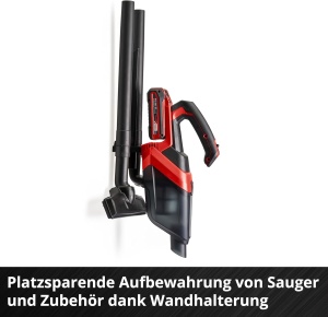 Aspirator de mana fara fir Einhell TE-HV 18/06 Li-Solo Power X-Change (18 V, putere de aspiratie de 72 mbar, incl. duza pentru crapaturi, duza de tapiterie, duza de podea, recipient de praf de 0,6 L, fara baterie) - Img 8