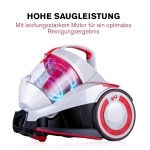 Aspirator Dirt Devil DD2502, 700 W, HEPA 12, 1.8 L, GriRosu - Img 3