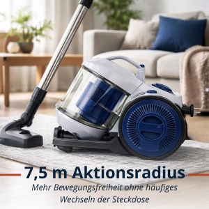 Aspirator Dirt Devil DD2503, 800W, HEPA 12, 2.2L, Alb - Img 4