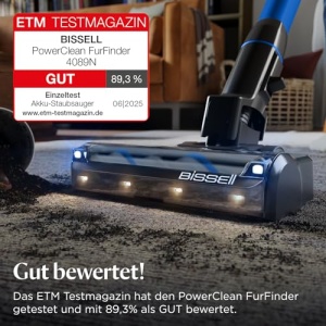 Aspirator fara fir BISSELL PowerClean FurFinder 4089N 200W HEPA autonomie 40 min - Img 2