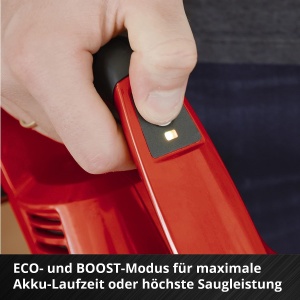 Aspirator fara fir Einhell TE-SV 18 Li-Solo Power X-Change (Li-Ion, 18V, durata de functionare nelimitata datorita sistemului de baterii interschimbabile, fara sac, tehnologie ciclon, mod BOOST, sistem de filtrare de 3 ori) - Img 6