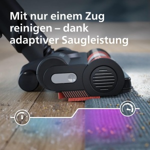 Aspirator fara fir Philips XC706501, putere mare, 80 min autonomie, anti-hair - Img 4