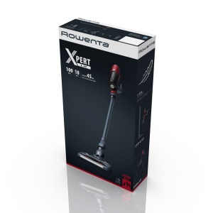 Aspirator fara fir Rowenta X-Pert 6.60 Animal, putere 100W, autonomie de 45 min, fara fir si fara sac, duza LED, baterie detasabila, incl. duza pentru crapaturi, suport de perete si perie pentru par de animale de companie, rosu/negru, RH6878 - Img 7