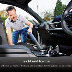 Aspirator fara fir Shark WandVac 2.0 WV270UK, putere mare, 15 minute autonomie, albastru - Img 6