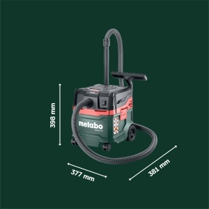 Aspirator Metabo AS 20 L PC, putere 1200W, certificat pentru praf clasa L - Img 4