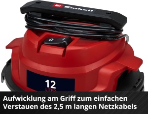 Aspirator multifunctional Einhell TC-VC 1240 S, 950 W, 12 L, inox - Img 8