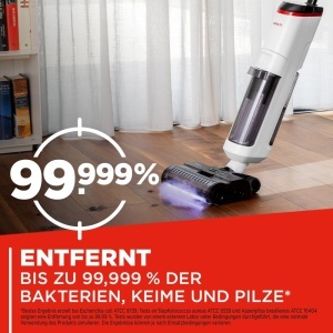 Aspirator Polti Rollysteam WD50C, 450 W, kabellos, auto-curatare, alb - Img 3