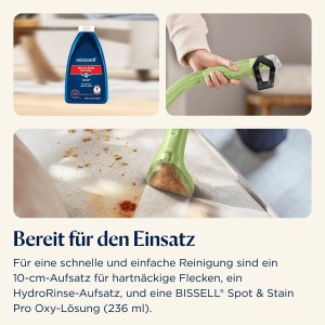 Aspirator portabil BISSELL Little Green Mini, 3.4 kg, sistem de curatare triplu - Img 14