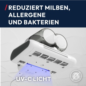 Aspirator portabil pentru saltea Hoover HMC5 4 functii automate Beat Roll Aspirare Lumina UV-C Uscare Indepartarea acarienilor Bacterii Alergeni Aspir - Img 4