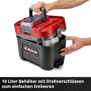 Aspirator profesional umed-uscat Einhell TP-VC 1810 Li BL L-Solo, 10L, 18V, motor fara perii - Img 10