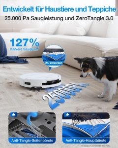 Aspirator robot ECOVACS DEEBOT T50 Omni Gen3, 25000 Pa, functie de spalare - Img 2