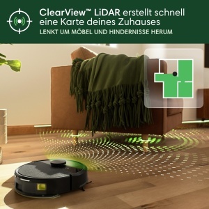 Aspirator robot iRobot Roomba 105 Combo cu AutoEmpty Dock, 7000Pa, Negru - Img 7