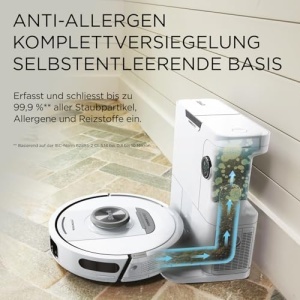 Aspirator robot Shark PowerDetect, cu statie de golire automata, alb, 3D LiDAR, ideal pentru par de animale - Img 12