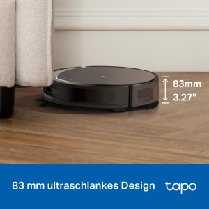 Aspirator robot Tapo RV20 Max Plus cu functie de stergere si statie de aspiratie automata, aspiratie ultra-puternica de 5300 Pa, ultra-subtire de 83 mm, compatibil cu Alexa si controlul vocal Google Assistant, aplicatie - Img 5
