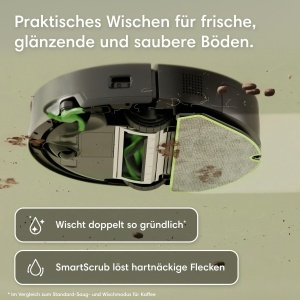 Aspirator si mop robot iRobot Roomba 115 Combo, 15000 Pa, negru - Img 4