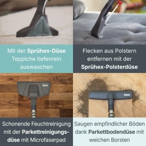 Aspirator THOMAS Aqua Multi CLEAN X10 PARQUET, 1700 W, cu functie de spalare - Img 5