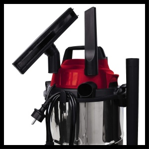 Aspirator umed/uscat Einhell TC-VC 1815 S (1.250 W, recipient din otel inoxidabil de 15 litri, sistem de furtun de 36 mm, suport pentru accesorii, duza de aspiratie cu insertie combinata) - Img 6