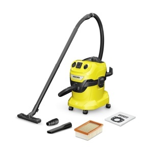 Aspirator umed-uscat Karcher WD 4 P V-20522, 1000 W, 20 L, galben