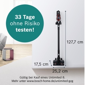 Aspirator vertical Bosch Unlimited Serie 8 ProPower BSS81POW1 fara sac negru autonomie lunga - Img 2