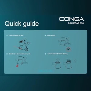 Aspirator vertical Cecotec Conga Rockstar P50 X-Treme, 265W, 1200ml, autonomie 50 min - Img 2