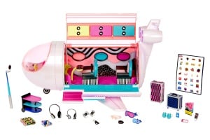 Avion de jucarie L.O.L. Surprise OMG 4-in-1, alb, cu 50 de surprize - Img 1