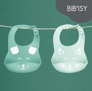 Babymoov BIB'ISY Bavete din silicon cu tava de scurgere Set de 2, reglabile individual, pot fi spalate in masina de spalat vase - Img 2