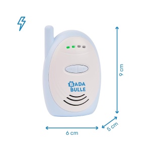 Babyphone Audio Badabulle cu Alarma Acustica si Vizuala, 300m, Functionare cu Baterii sau Alimentare - Img 7