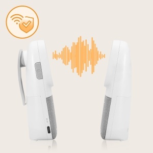 Babyphone audio Lionelo Babyline 2.3 cu noapte luminoasa, raza 400m, 10 ore autonomie - Img 7