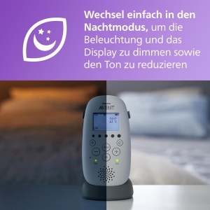 Babyphone audio Philips AVENT SCD73326, DECT, Eco-Mode, alb - Img 7