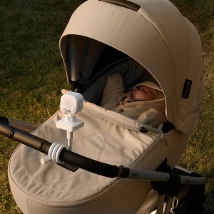 Babyphone Kinderkraft NITEEYE TRAVEL cu camera, monitor 4,3, cablu, VOX, alb - Img 3