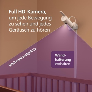 Babyphone Philips Avent Premium SCD97426, Camera 1080p, Senzor Somn si Respiratie - Img 6