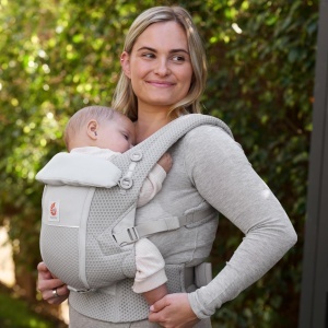 Babytrage Ergobaby Adapt SoftFlex Mesh, 0-48 luni, 3 pozitii, respirabila - Img 10