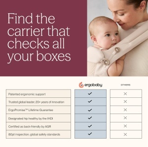 Babytrage Ergobaby Adapt SoftFlex Mesh, 0-48 luni, 3 pozitii - Img 6