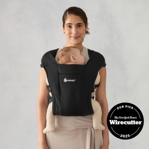 Babytrage Ergobaby Embrace pentru Neugeborene, 0-12 luni, 3,2-11,3 kg, Negru - Img 2