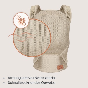 Babytrage ergonomica Lionelo Margareet Air, 3 pozitii, material respirabil, 20 kg - Img 5