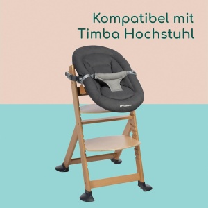 Babywippe Bebeconfort Timba Baby 2-in-1, 0-9 kg, 2 pozitii de inclinare, gri - Img 6